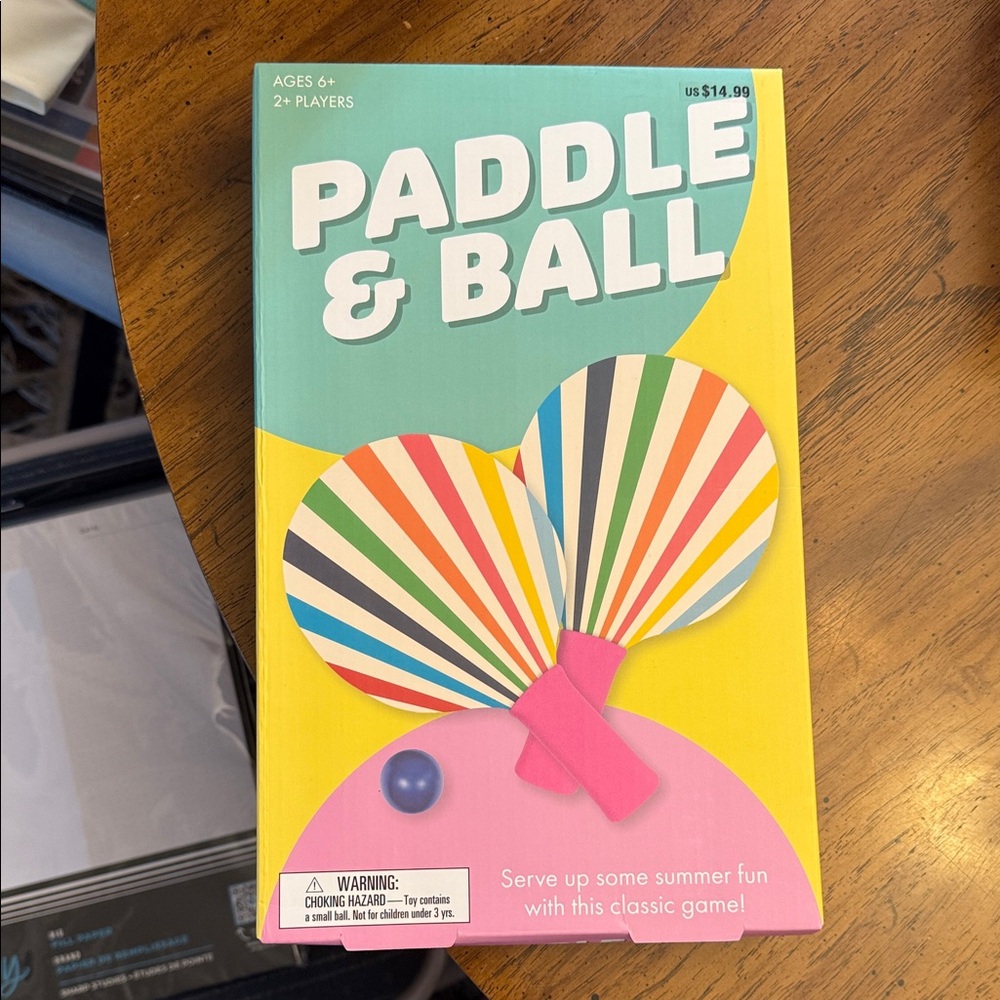 Colorful Paddle & Ball Game